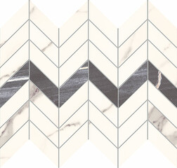 Bonella white mozaika 29,8x24,6
